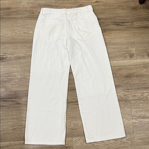 Edikted Crisp White Wide-Leg Pants - Picture 2 of 2